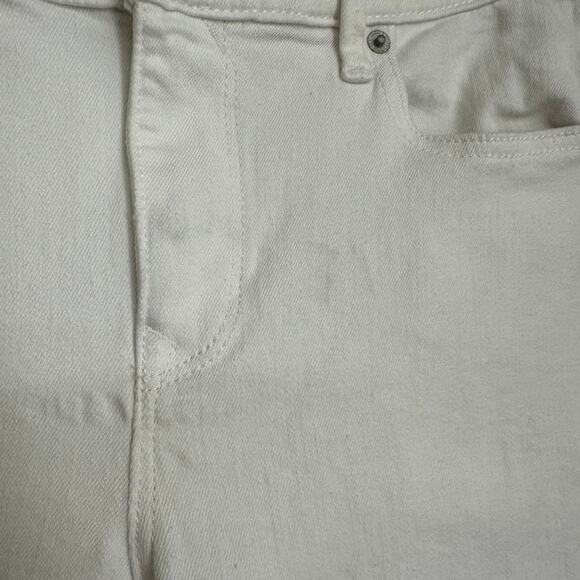 Express Jeans Bell Flare Jeans White Pants size 8 mid rise retro - Picture 6 of 6